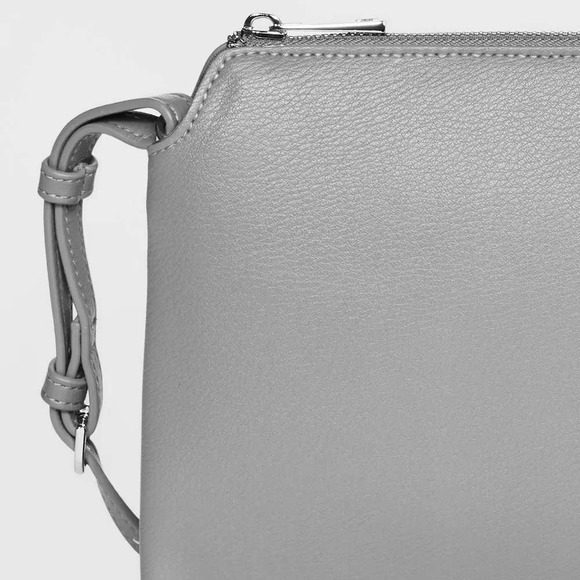 Double Gusset Crossbody or Sling Bag - Peachy Pink 7.5" x 9.75" x 1.5" Free Ship - Picture 7 of 7